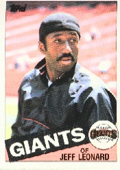 1985 Topps Baseball Cards      619     Jeff Leonard